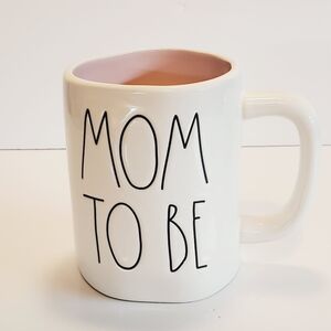 Rae Dunn Mom To Be Mug - White and Pink